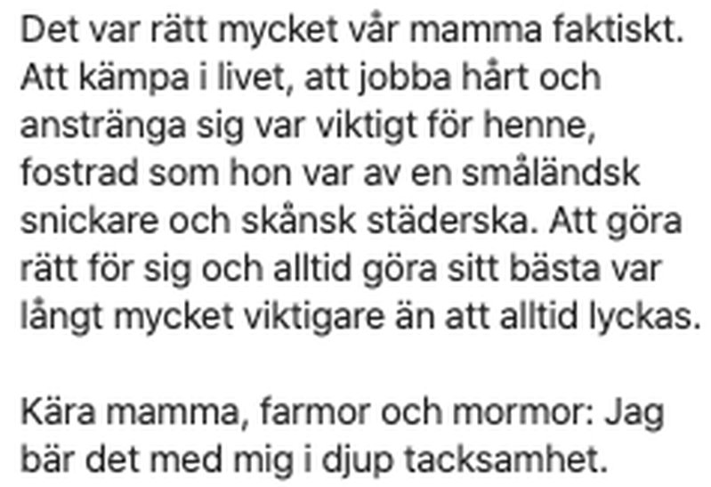 Bildkälla: Instagram/kristerssonulf Bildkälla: Instagram/kristerssonulf